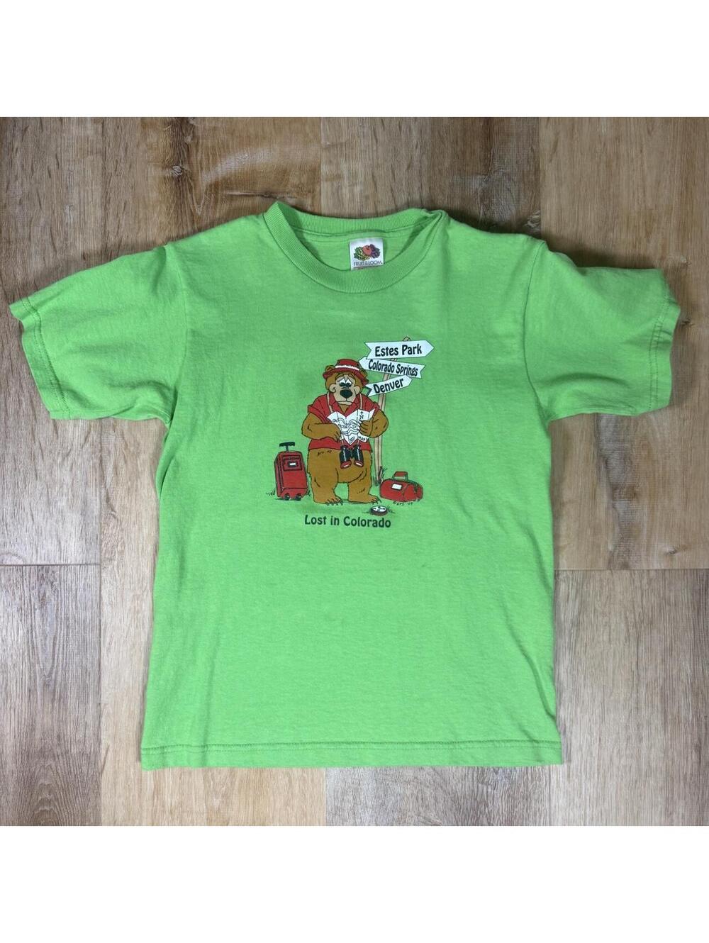 90s Colorado Bear Tee – Green (Youth 10/12)